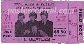 The Beatles ticket